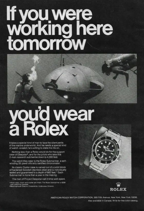 Alte Rolex Anzeige (Nr. 13)