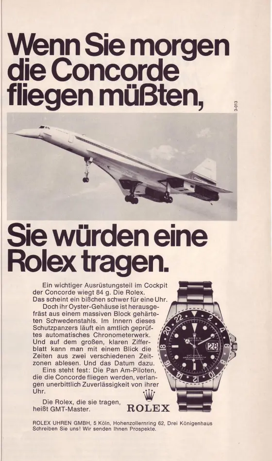Alte Rolex Anzeige (Nr. 27)
