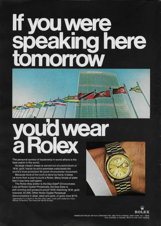 Alte Rolex Anzeige (Nr. 31)