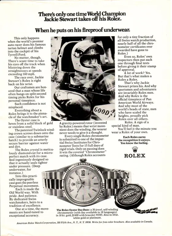 Alte Rolex Anzeige (Nr. 46)