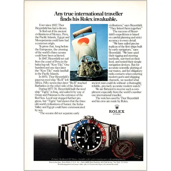 Alte Rolex Anzeige (Nr. 60)
