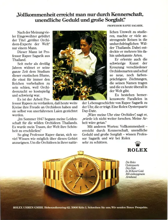 Alte Rolex Anzeige (Nr. 65)