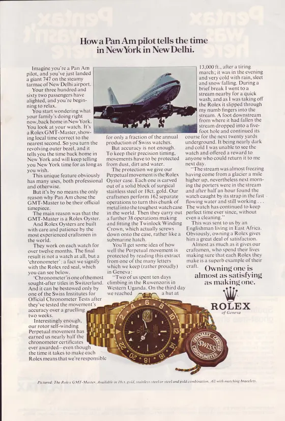 Alte Rolex Anzeige (Nr. 72)