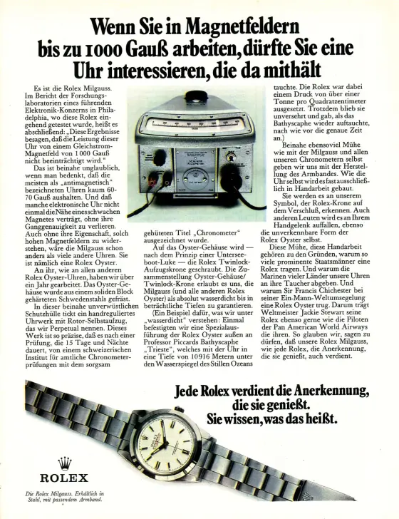 Alte Rolex Anzeige (Nr. 77)