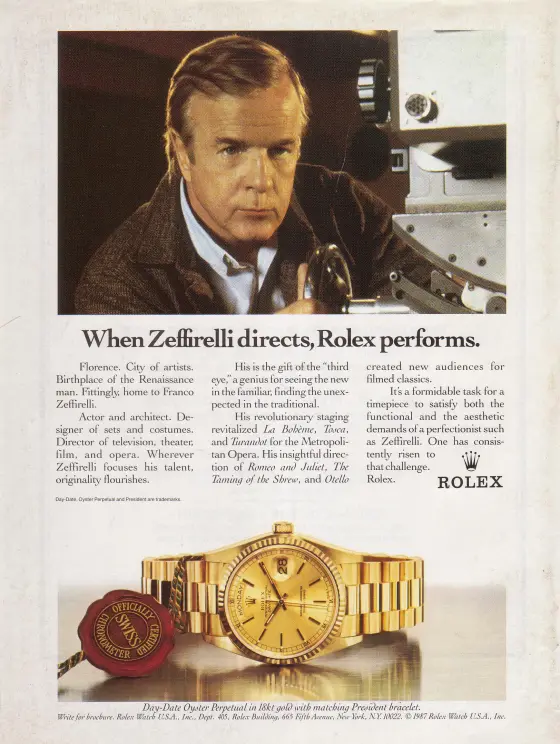 Alte Rolex Anzeige (Nr. 85)