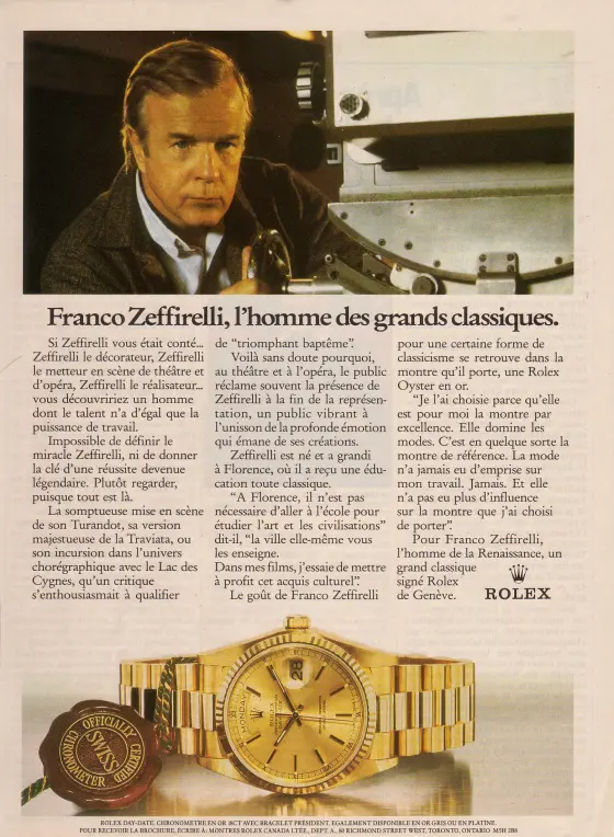 Alte Rolex Anzeige (Nr. 89)