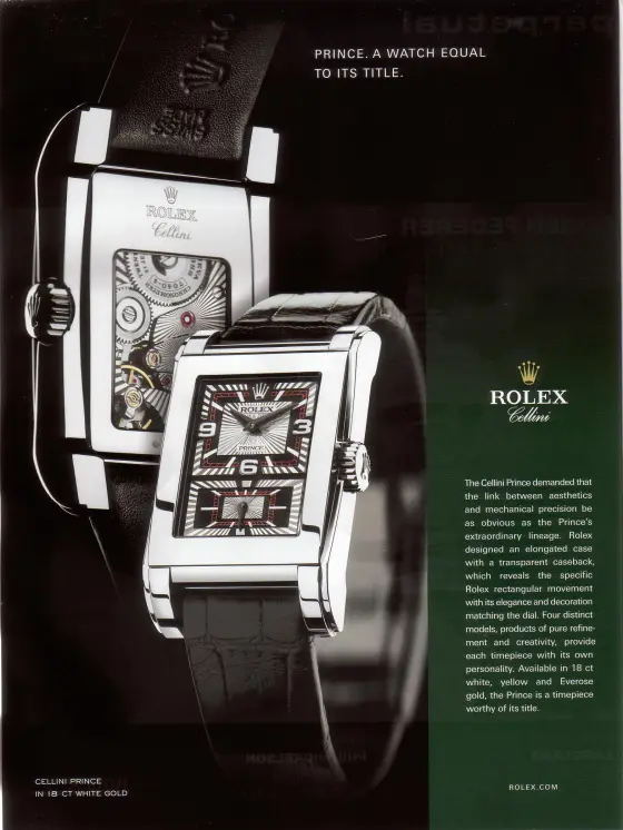 Alte Rolex Anzeige (Nr. 96)