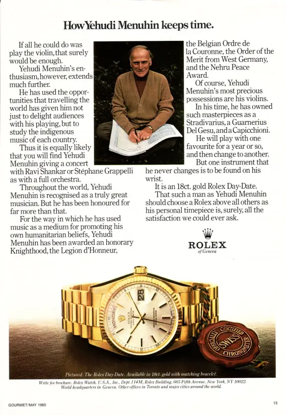 Alte Rolex Anzeige (Nr. 97)