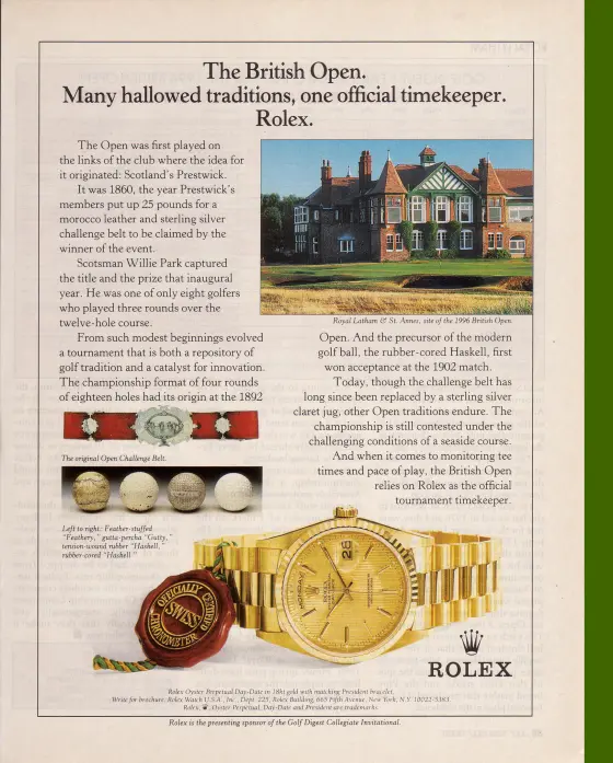 Alte Rolex Anzeige (Nr. 111)
