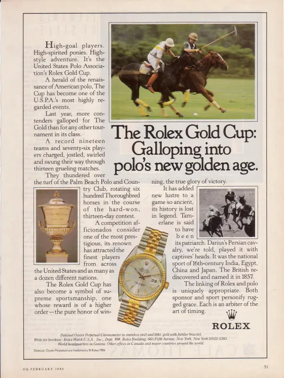 Alte Rolex Anzeige (Nr. 112)