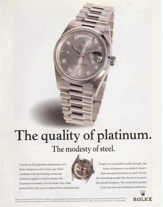 Alte Rolex Anzeige (Nr. 123)