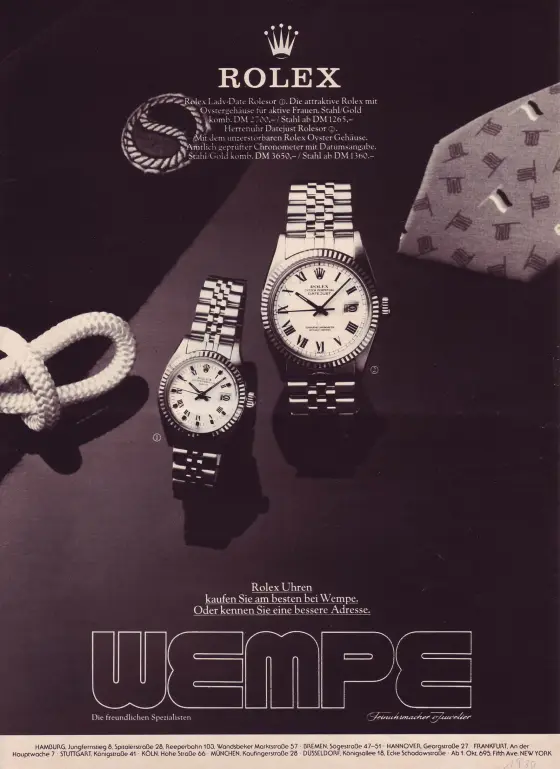 Alte Rolex Anzeige (Nr. 132)