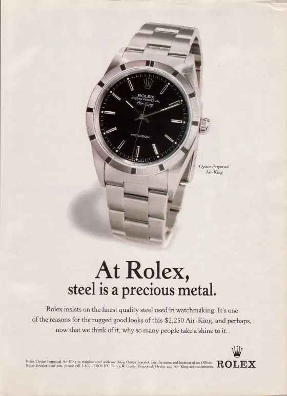 Alte Rolex Anzeige (Nr. 140)