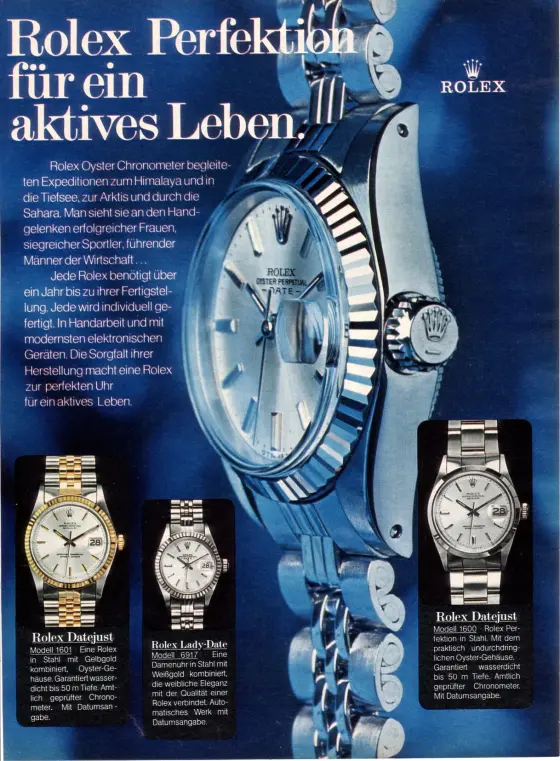 Alte Rolex Anzeige (Nr. 165)