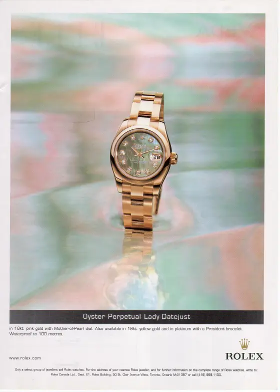 Alte Rolex Anzeige (Nr. 185)