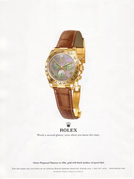 Alte Rolex Anzeige (Nr. 189)