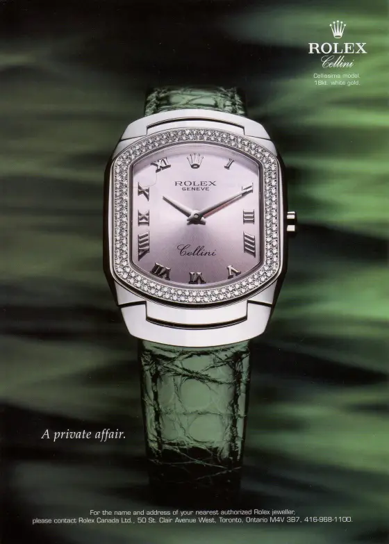 Alte Rolex Anzeige (Nr. 201)