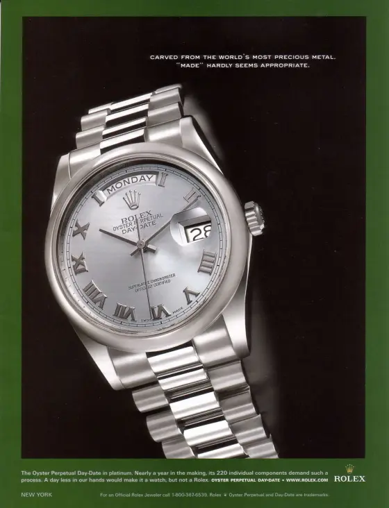 Alte Rolex Anzeige (Nr. 213)