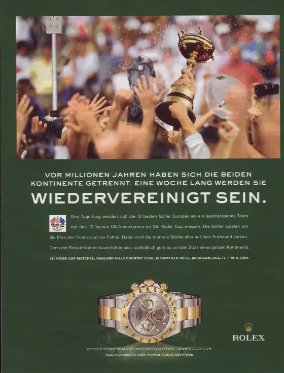 Alte Rolex Anzeige (Nr. 276)