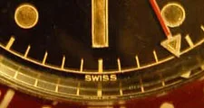 Zifferblattaufdruck SWISS für Radium
