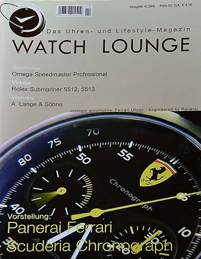 Titelseite: Watch Lounge Magazin, 04 / 2006